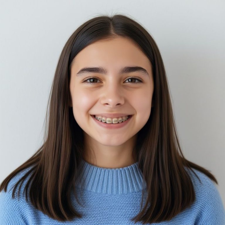Metal braces for teens