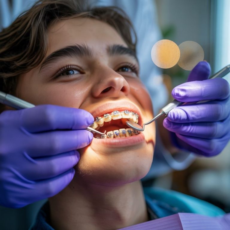 Traditional metal braces